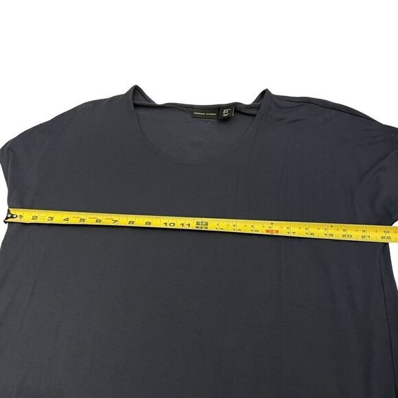 ADRIENNE VITTADINI Navy Blue Short Sleeve Scoop Neck Blouse Size XL - Picture 5 of 7